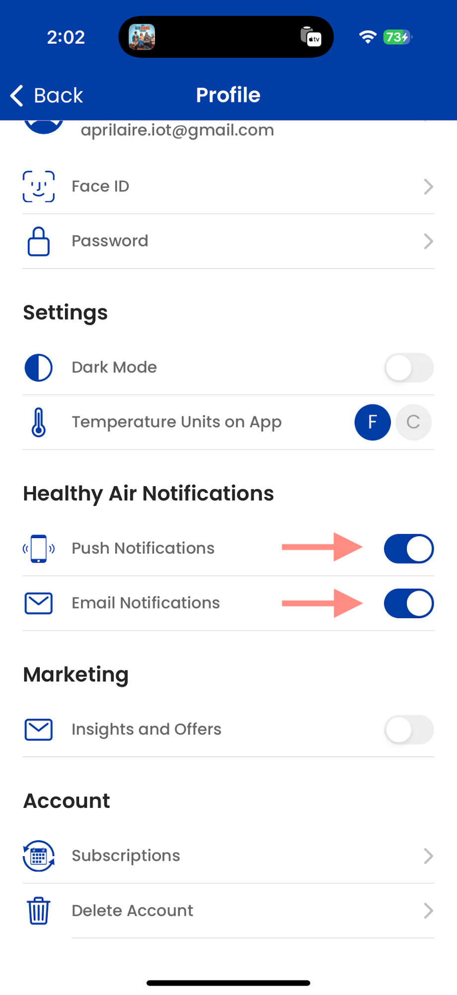 pairing water sensor