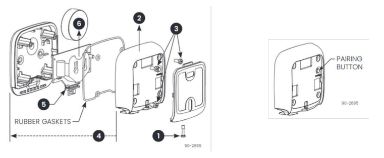 pairing the indoor temperature/humidity sensor