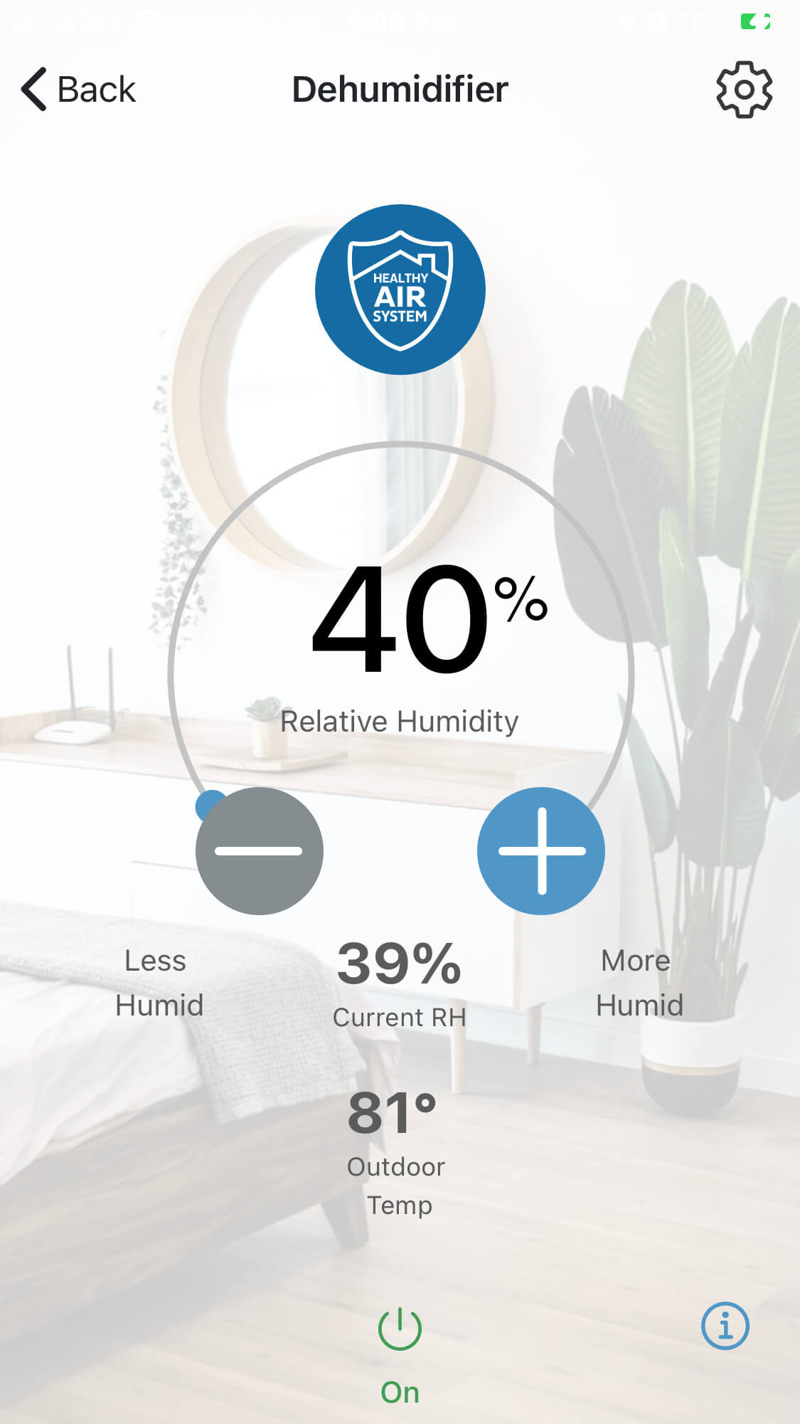 aprilaire wi fi thermostat app dehumidifier screen user guide photo