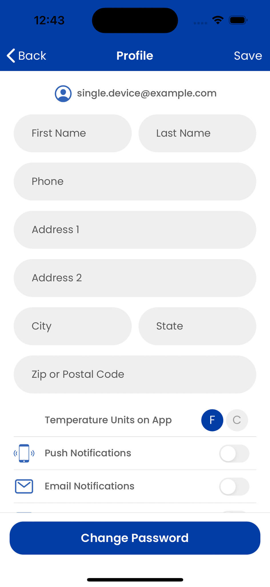 aprilaire wi fi thermostat app profile screen user guide photo