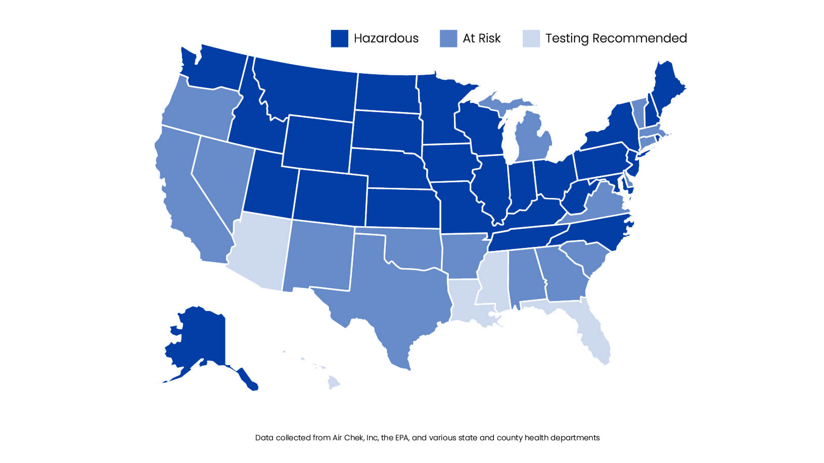 map with radon coverage