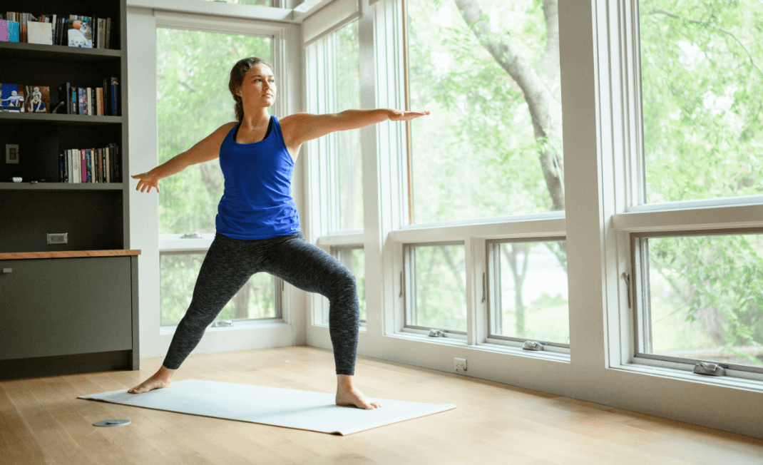 woman doing sport