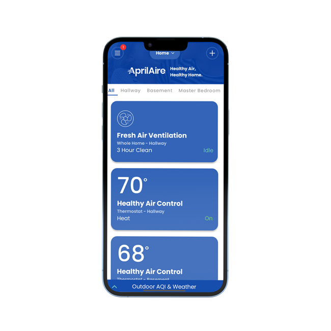 Smartphone App for Total Indoor Air Quality AprilAire