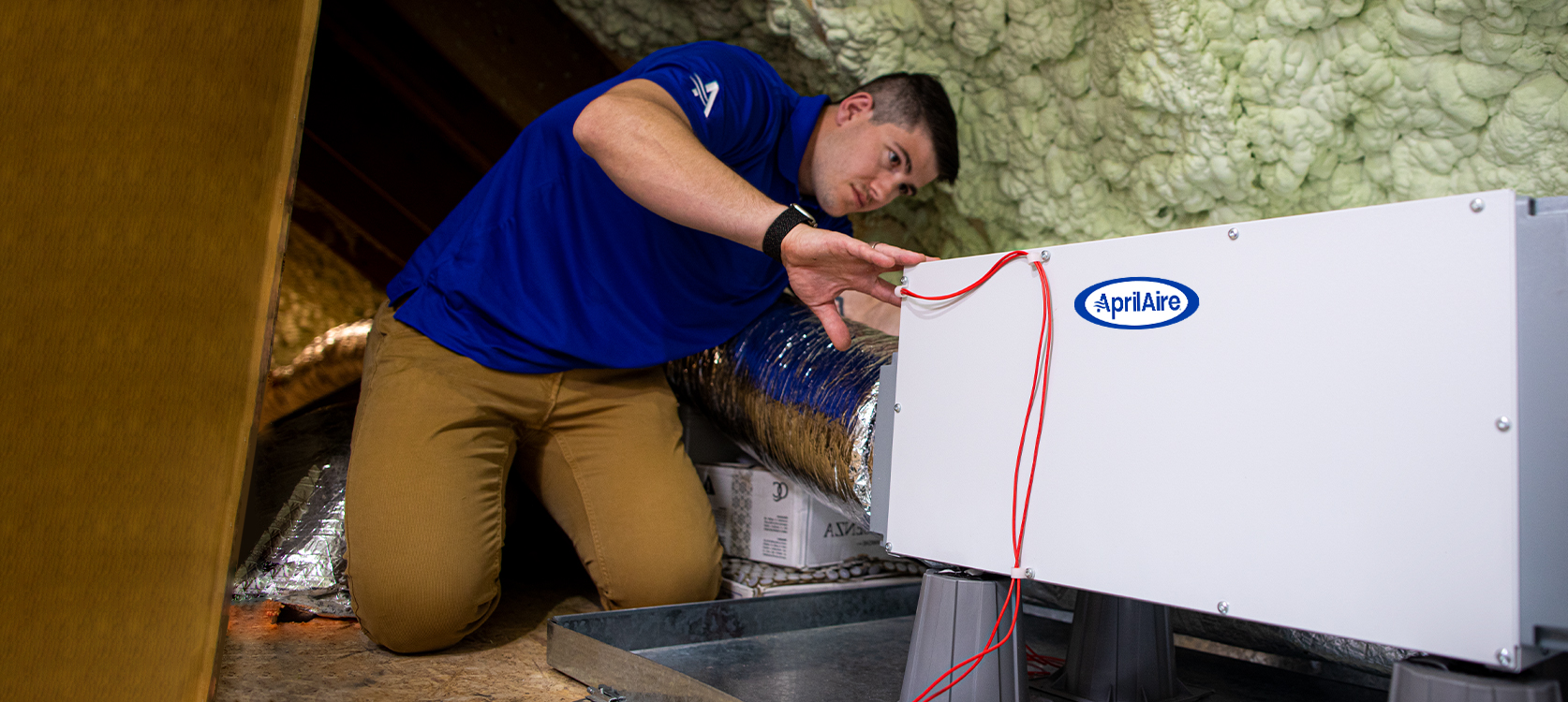 AprilAire Dehumidifier Install