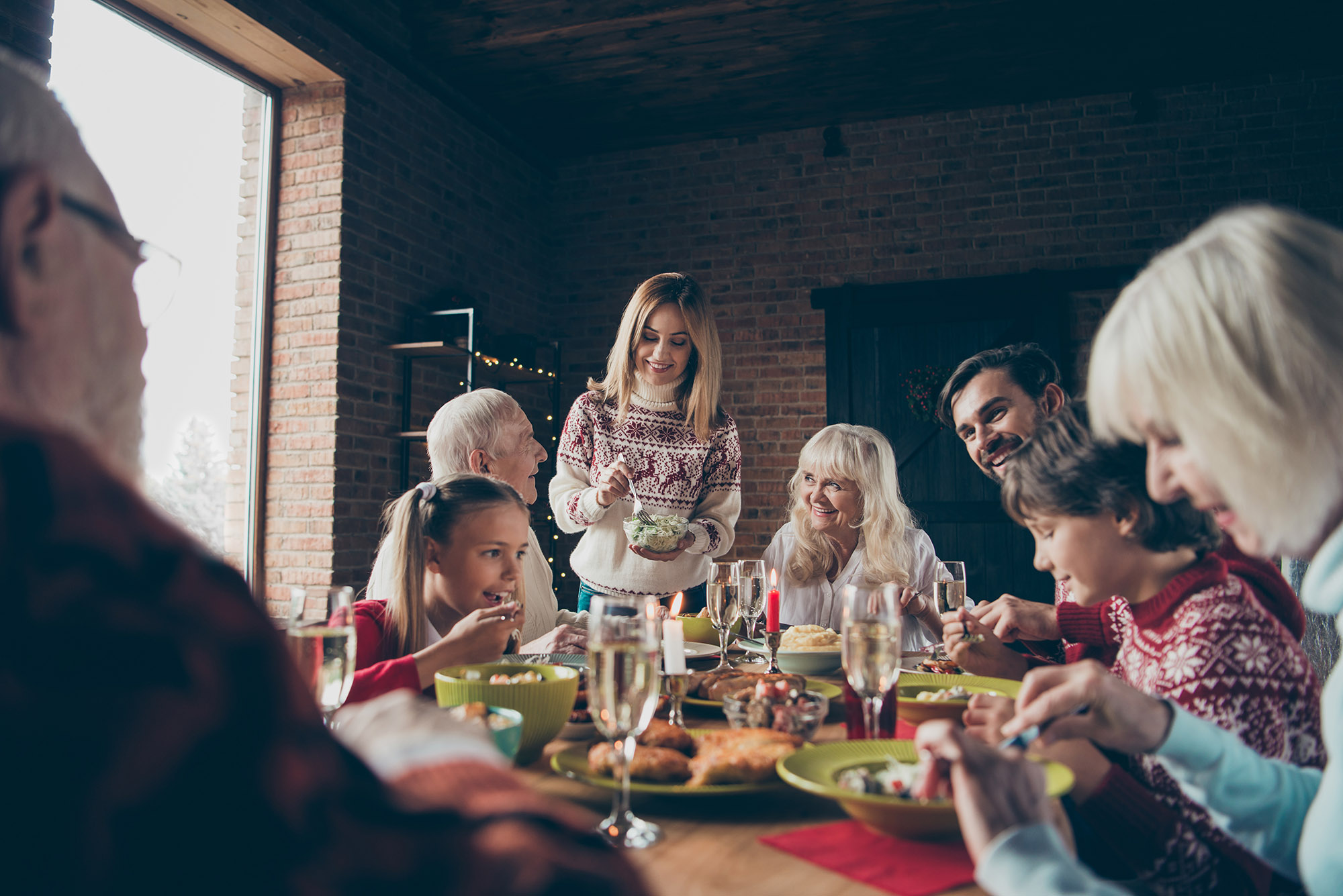 Family Gathering in a Healthy Home