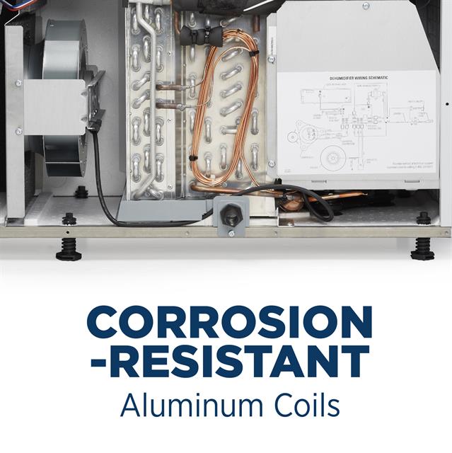 Dehumidifier-1850-CorrosionResistantCoils-Basement-Crawlspace