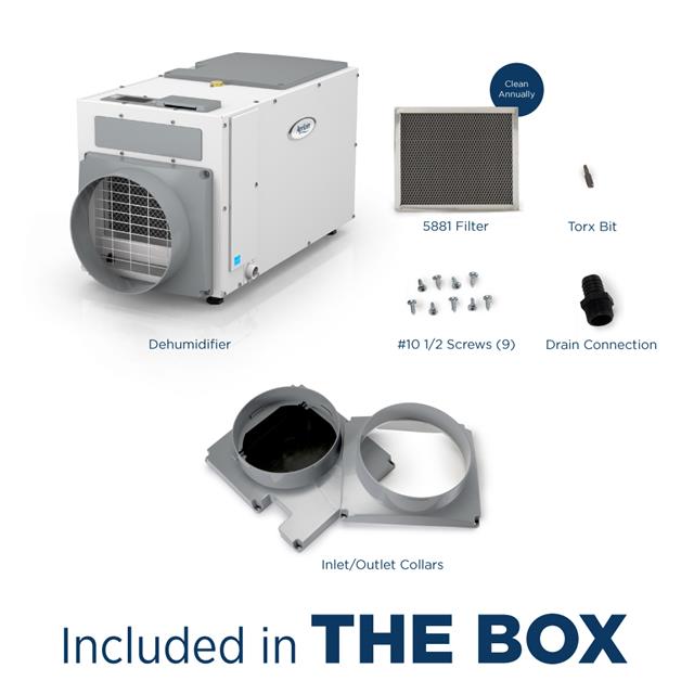 80Pint ProfessionalGrade Compact Dehumidifier AprilAire E080