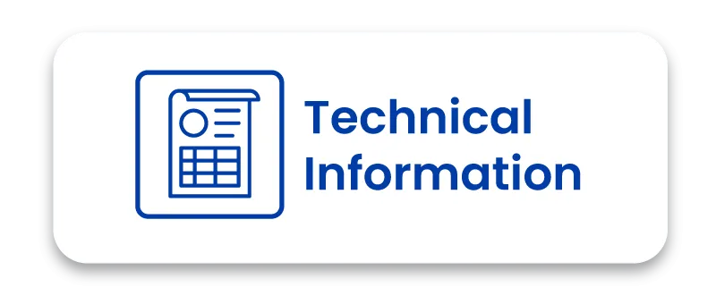 Technical Information icon featuring a line-art illustration of a detailed data document and table