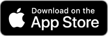 Black and white App Store download button with the Apple logo and text 'Download on the App Store.'