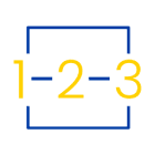 A yellow check mark centered within a blue circular arrow indicating a reliable and recurring process.