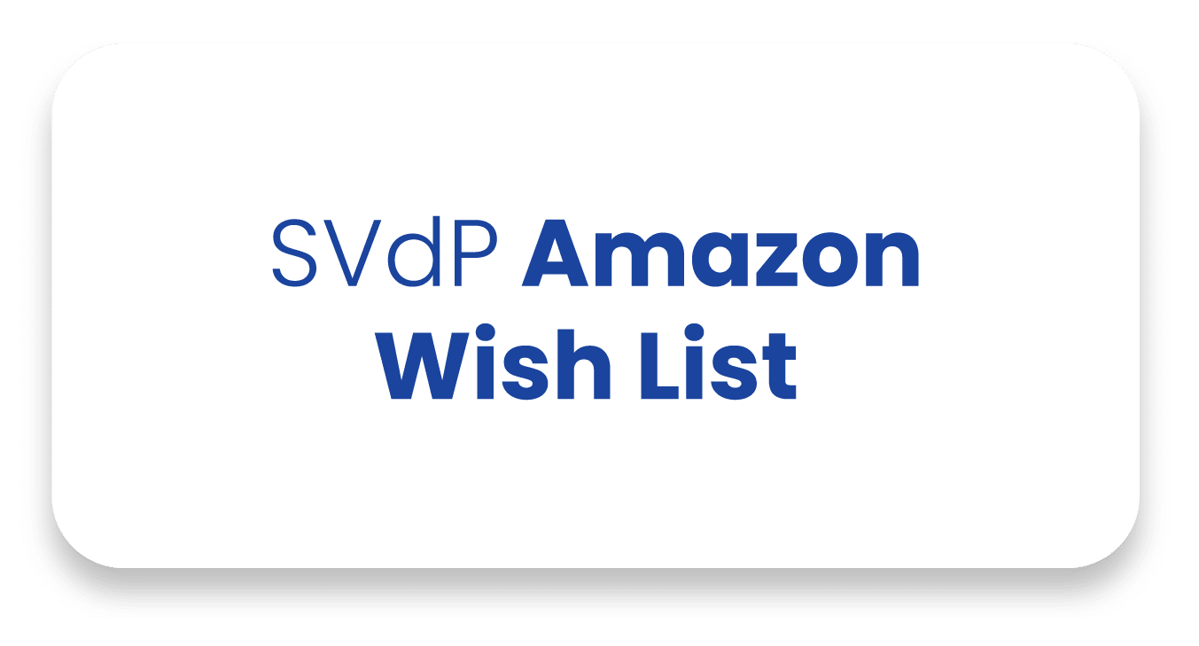White rectangular banner with rounded corners featuring the blue text 